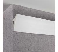 PROVISTON Barre lumineuse en stuc - 38 x 70 x 2000 mm - Barre lumineuse moderne pour le plafond - En plastique blanc - Étanche - Robuste et durable