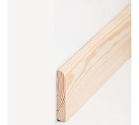 PROVISTON Lot de 25 plinthes en bois massif de pin à coller, visser et clouer, 10 x 60 x 2500 mm, 62,5 m