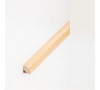 PROVISTON Lot de 5 plinthes quart de barres 14 x 14 x 2000 mm, en bois massif, à coller, clipser, vis et clous, 10 m