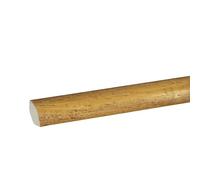 PROVISTON Lot de 5 plinthes quart de barres 14 x 14 x 2000 mm, en bois massif rustique, à coller, clipser, vis et clous, 10 m