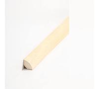 PROVISTON Lot de 5 plinthes quart de tige 18 x 18 x 2000 mm, en bois massif, à coller, clipser, vis et clous, 10 m