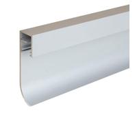 PROVISTON Lumière Plinthe métallique 15.8 x 60 x 2500 mm LED Plinthe aluminium non percé argent Éclairage indirect