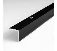 PROVISTON | Nez de marche | Alu anodisé | Bronze foncé | Largeur 20 mm | Hauteur 20 mm | Longueur 1000 mm | Nez de marche à visser | Nez de marche escalier | Cornière alu | 1 pièce