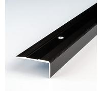 PROVISTON | Nez de marche | Alu anodisé | Bronze foncé | Largeur 36 mm | Hauteur 15 mm | Longueur 1000 mm | Nez de marche à visser | Nez de marche escalier | Cornière alu | 1 pièce