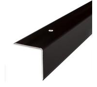 PROVISTON | Nez de marche | Alu anodisé | Bronze foncé | Largeur 40 mm | Hauteur 42 mm | Longueur 1000 mm | Nez de marche à visser | Nez de marche escalier | Cornière alu | 1 pièce