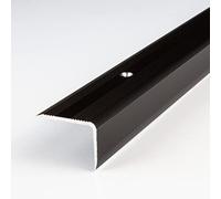 PROVISTON | Nez de marche | Alu | Bronze foncé | Largeur 30 mm | Hauteur 22 mm | Longueur 1000 mm | Nez de marche à visser | Nez de marche escalier | Cornière alu | 1 pièce