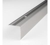 PROVISTON | Nez de marche | Alu | Couleur Argent | Largeur 30 mm | Hauteur 32 mm | Longueur 1000 mm | Nez de marche à visser | Nez de marche escalier | Cornière alu | 1 pièce