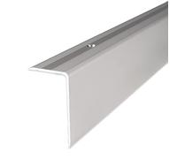 PROVISTON | Nez de marche | Alu | Couleur Argent | Largeur 30 mm | Hauteur 52 mm | Longueur 1000 mm | Nez de marche à visser | Nez de marche escalier | Cornière alu | 1 pièce