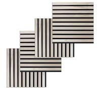 PROVISTON Panneau mural acoustique 400 x 400 mm Chêne clair MDF Panneaux acoustiques 3D