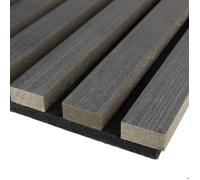 PROVISTON Panneau mural acoustique 400 x 400 mm Chêne foncé MDF Panneaux acoustiques 3D