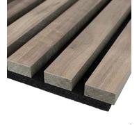PROVISTON Panneau mural acoustique 400 x 400 mm Noyer MDF Panneaux acoustiques 3D