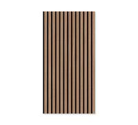 PROVISTON Panneau mural bois tasseaux 1040 x 520 x 10mm Plaqué Chêne brun foncé