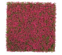 PROVISTON Panneau mural végétal artificiel 520 x 520 x 50 mm Pelouse rose