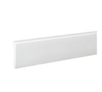PROVISTON Plinthe 16 x 60 x 2000 mm - Plinthe moderne - Profil carré - Plinthe en plastique de qualité supérieure - Blanc - Imperméable - Robuste et durable