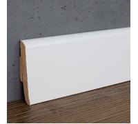 PROVISTON plinthe arrondie 19 x 58mm mélaminé blanc plinthe MDF plinthe clipsable