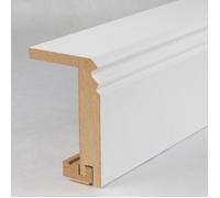 PROVISTON Plinthe Cache Tuyaux moulurée 64 x 96 x 2500 mm Blanc en MDF revêtu 12.5 mètres 5 pièces