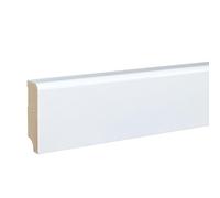 PROVISTON Plinthe en MDF - 19 x 58 x 2500 mm - Noyau en MDF blanc - À coller, clipser, visser et clouer - Plinthe by PROVISTON - 2,5 m