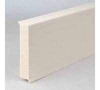 PROVISTON | Plinthe en plastique | mousse rigide PVC | 12 x 60 x 2500 mm | blanc | grainé | hydrofuge | plinthe de qualité supérieure | pose facile