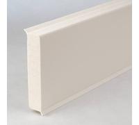 PROVISTON | plinthe en plastique | mousse rigide PVC | blanc | 12 x 60 x 2500 mm | lisse | imperméable | plinthe de qualité supérieure | pose facile