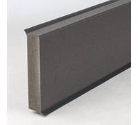 PROVISTON | plinthe en plastique | mousse rigide PVC | couleur couleur basalte | 12 x 60 x 2500 mm | grainé | hydrofuge | plinthe bonne qualité | pose facile
