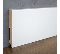 PROVISTON | plinthe MDF | bord carré | 19 x 120 x 2400 mm | mélaminé | blanc | plinthe classique