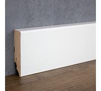 PROVISTON | plinthe MDF | bord carré | 19 x 70 x 2400 mm | MDF mélaminé | blanc | plinthe MDF classique | 24 m