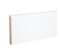 PROVISTON | Plinthe médium | bord arrondi | 10 x 70 x 2000 mm | MDF mélaminé | blanc | plinthe moderne | 20 m