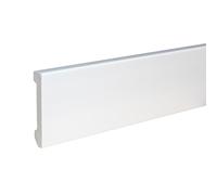 PROVISTON Plinthe moderne 16 x 80 x 2000 mm - Profil carré - Plinthe moderne de qualité supérieure - En plastique blanc - Imperméable - Robuste et durable