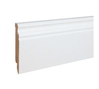 PROVISTON Plinthe Moulurée 16 x 80 x 2500 mm Blanc MDF revêtu 12.5 mètres | 5 pièces