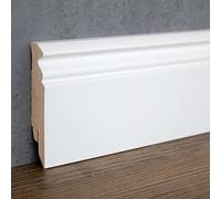 PROVISTON | Plinthe moulurée | 16 x 80 x 2500 mm | plinthe MDF mélaminé | plinthe moulurée blanc | 2,5 m