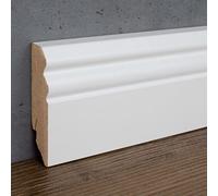 PROVISTON | plinthe moulurée | 18 x 70 x 2400 mm | plinthe MDF mélaminé | plinthe moulurée blanc | 24 m