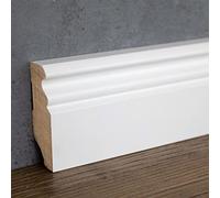 PROVISTON | plinthe moulurée | 19 x 58 x 2500 mm | en MDF mélaminé | blanc | couleur proche RAL 9010| 2,5 m