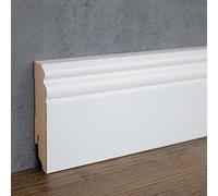 PROVISTON | plinthe moulurée | 19 x 80 x 2400 mm | en MDF mélaminé | plinthe moulurée blanc | 24 m