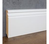 PROVISTON | plinthe moulurée | 19 x 96 x 2500 mm | en MDF mélaminé | blanc | couleur proche RAL 9016 | 2,5 m