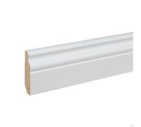 PROVISTON Plinthe moulurée Style Louis XV 16 x 60 x 2400 mm en Bois Massif Peint Blanc