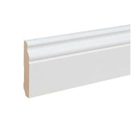 PROVISTON Plinthe moulurée Style Louis XV 16 x 80 x 2400 mm en Peint Blanc Bois Massif