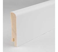 PROVISTON | plinthe placage bois arrondi | 15 x 70 x 2500 mm | blanc | plinthe moderne | 1 pièce