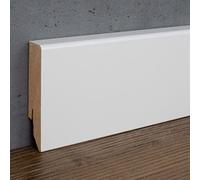 PROVISTON - Plinthe - Profil carré - 16 x 70 x 2400 mm - MDF filmé - Blanc - Plinthe classique - 2,4 m
