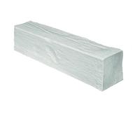 PROVISTON | Poutre en polyuréthane | 190 x 130 x 2000 mm | Polyuréthane haute résistance | Blanc | Aspect bois | Poutre décorative | Poutre de plafond | Bois réaliste | 2 m