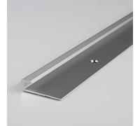 PROVISTON profil de finition | Aluminium anodisé | Argent | Largeur 30 mm | Hauteur 5 mm | Longueur 2700 mm | À visser | Profil à emboîter pour sol stratifié | Profil d'arrêt | 1 pièce