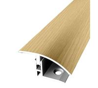 PROVISTON | Profil de transition | Compensation de parquet | Largeur : 39 mm | Compensation de hauteur : 12-17 mm | Longueur : 900 mm | Profilé en aluminium | Chêne clair | 1 pièce