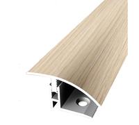 PROVISTON | Profil de transition | Compensation de parquet | Largeur : 39 mm | Équilibrage de hauteur : 12-17 mm | Longueur : 2000 mm | Profil en aluminium | Chêne blanc cérusé | 1 pièce