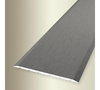 PROVISTON | Profil de transition | Largeur : 80 mm | Hauteur : 0-99 mm | Longueur : 900 mm | Aluminium anodisé | Lisse | Acier inoxydable finement poli | Autocollant