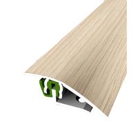 PROVISTON | Profil de transition | Profil de parquet | Largeur : 51 mm | Compensation de hauteur : 3-23 mm | Longueur : 900 mm | Profilé en aluminium | Chêne blanc cérusé | 1 pièce