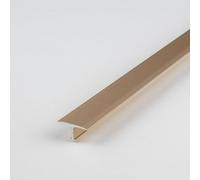 PROVISTON Profilé de construction 7x14x2500 mm T - Sol en aluminium anodisé bronze clair