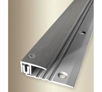 PROVISTON | Profilé de finition parquet | Largeur 22 mm | Épaisseur sol 6,5-16 mm | Longueur 2700 mm | Profilé en alu | Profilé d'arrêt | Aspect inox | 1 pièce