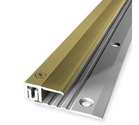 PROVISTON Profilé de finition pour sols - Largeur : 22 mm - Réglage de la hauteur : 6,5 à 16 mm - Longueur : 2700 mm - Profilé en aluminium - Profil de bordure - Doré - Qualité supérieure et durable