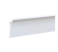 PROVISTON Profilé de plafond LED moderne en stuc 50 x 100 x 2000 mm - Profil classique - En plastique blanc - Imperméable - Robuste et durable
