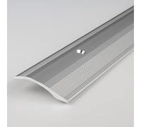 PROVISTON | Profilé de rattrapage | Alu anodisé | Couleur Argent | Largeur 40 mm | Hauteur 5 mm | Longueur 1000 mm | Nez de marche à visser | Barre de seuil de rattrapage de niveau | 1 pièce