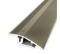 PROVISTON | Profilé de rattrapage flexible parquet | 51 x 7-23 x 1000 mm | Sablé | Compensation de la hauteur 7-23 mm | Barre de seuil alu | 1 pièce